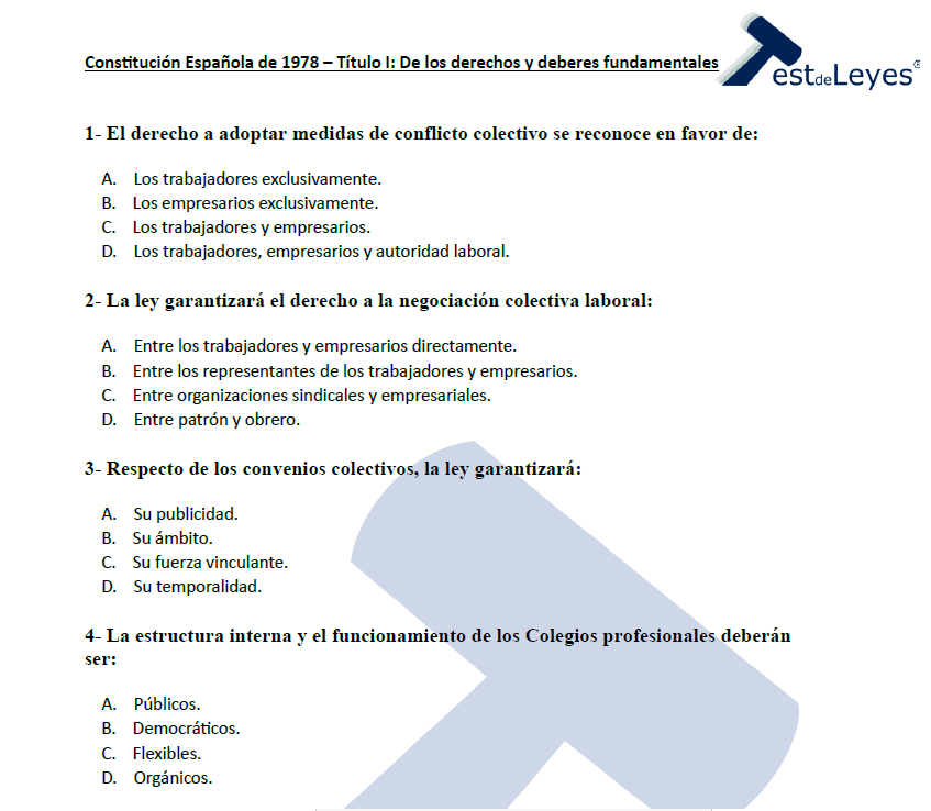 Constitución Española – Título I – De los derechos y deberes fundamentales (II) - Imagen 2