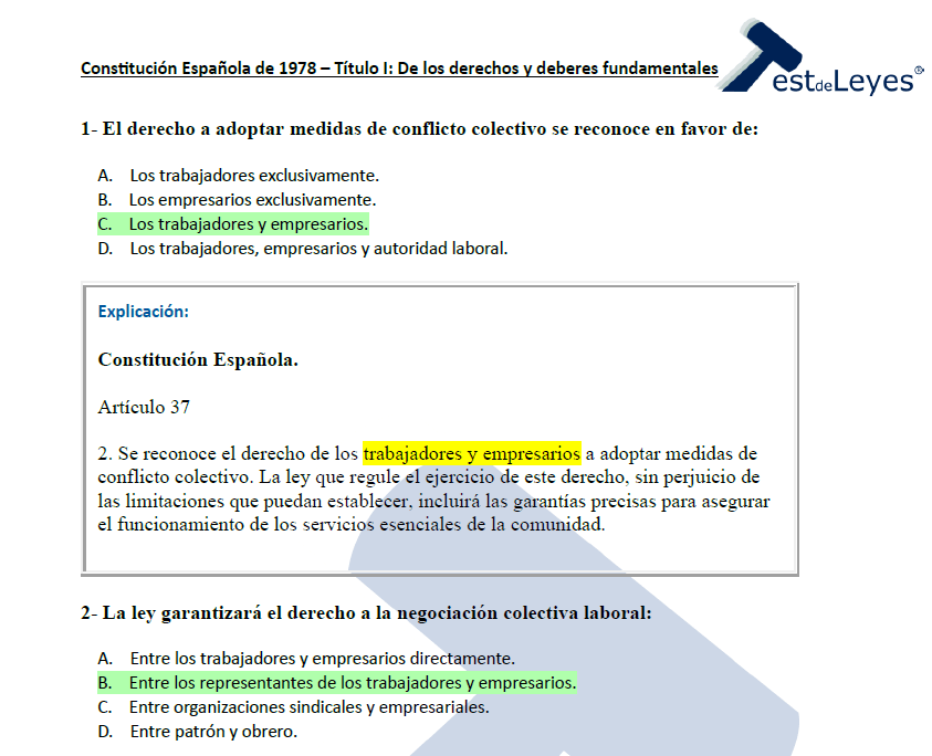 Constitución Española – Título I – De los derechos y deberes fundamentales (II) - Imagen 3