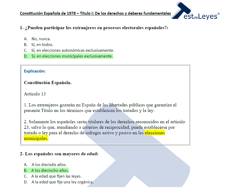 Constitución Española – Título I – De los derechos y deberes fundamentales (III) - Imagen 3