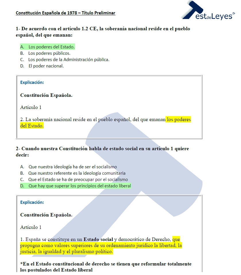 Constitución Española - Título Preliminar - Imagen 3