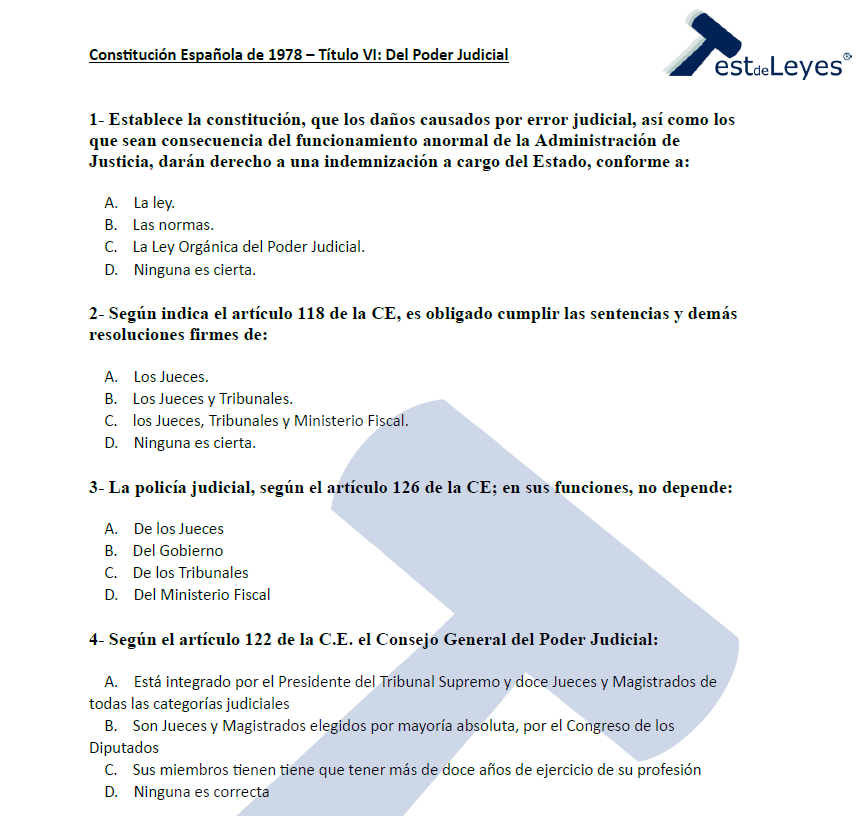 Constitución Española – Título VI – Del Poder Judicial - Imagen 2