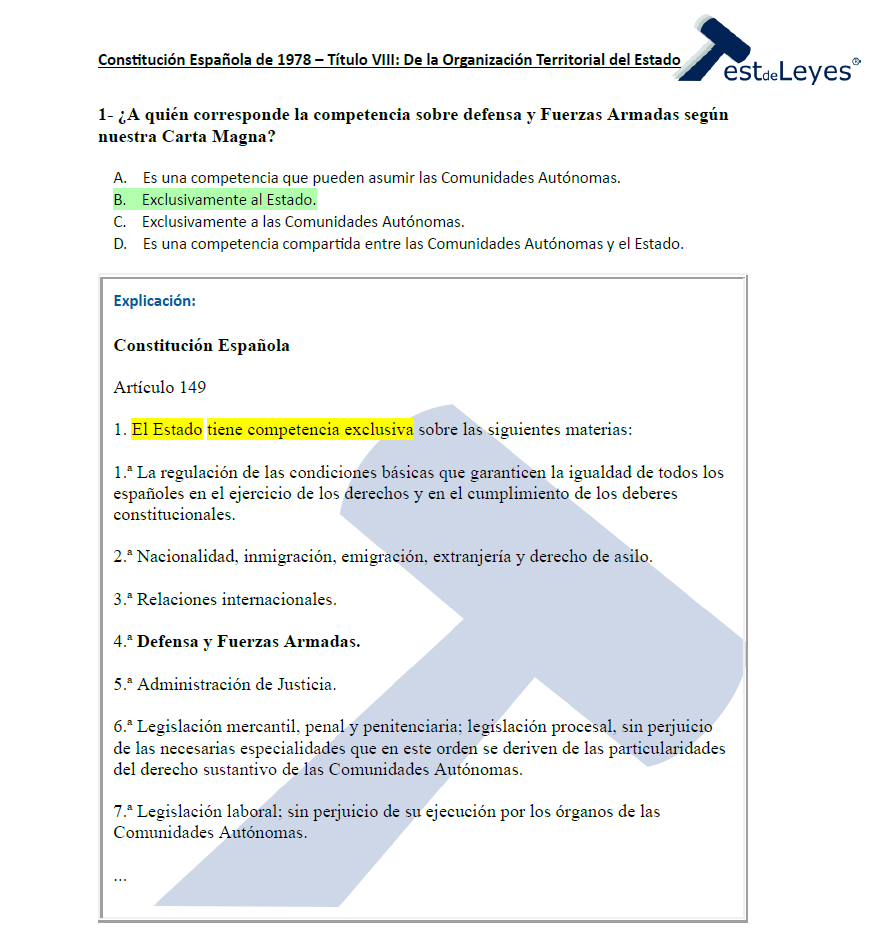 Constitución Española – Título VIII – De la Organización Territorial del Estado - Imagen 3