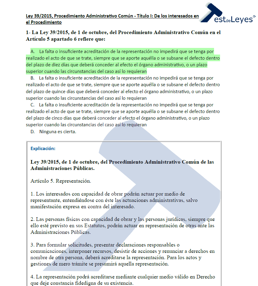 Ley 39/2015 - Título I - De los interesados en el procedimiento - Imagen 3