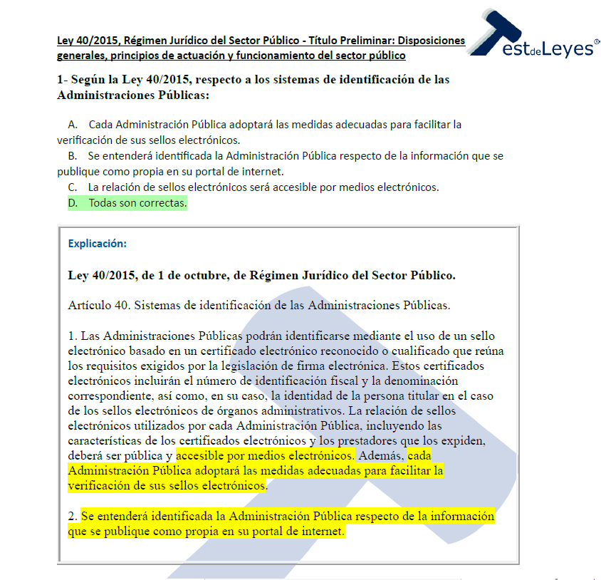Ley 40/2015 - Título Preliminar - Disposiciones generales, principios de actuación y funcionamiento del sector público - Imagen 3