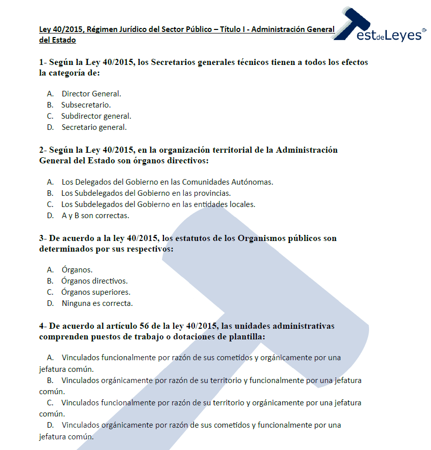 Ley 40/2015 - Título I - Administración General del Estado - Imagen 2