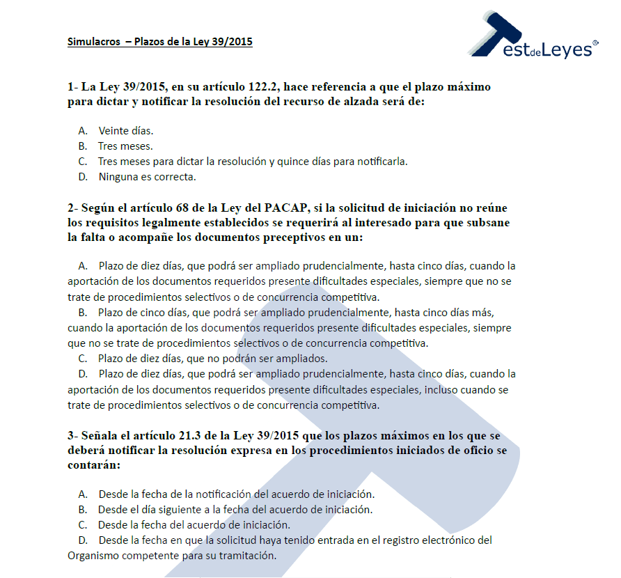 Ley 39/2015 - Plazos importantes - Imagen 2