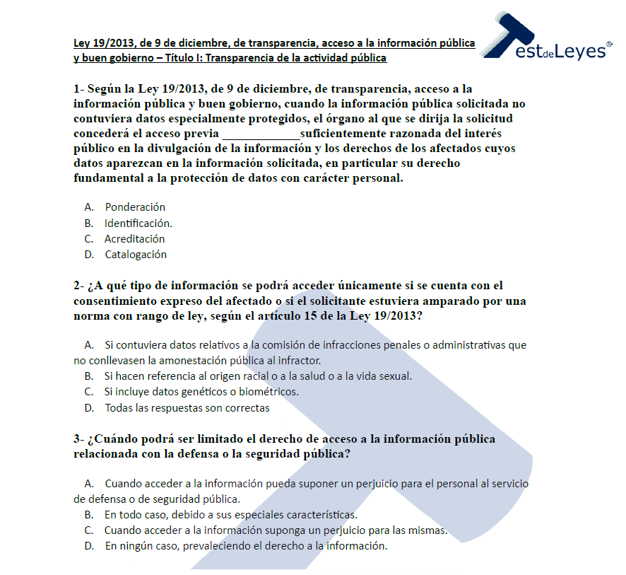 Ley 19/2013 - Título I - Transparencia de la actividad pública - Imagen 2