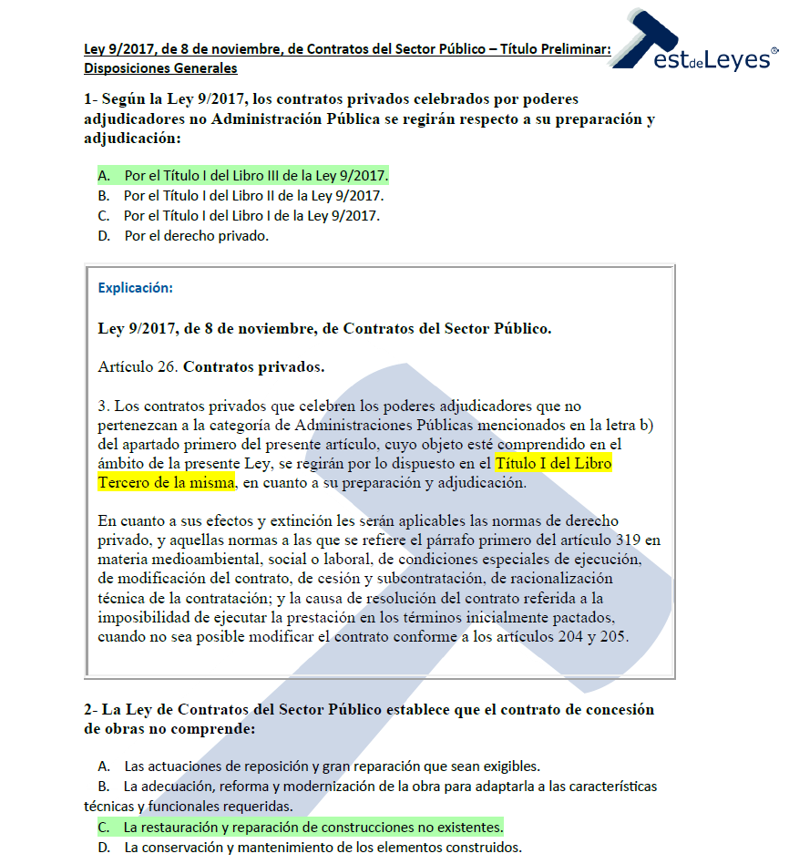 Ley 9/2017, de 8 de noviembre, de Contratos del Sector Público - Título Preliminar - Disposiciones Generales - Imagen 3