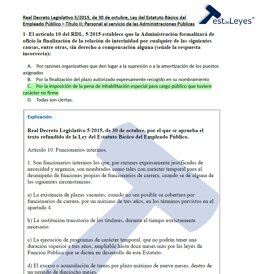Estatuto Básico del Empleado Público - Título II - Personal al servicio de las Administraciones Públicas - Imagen 3