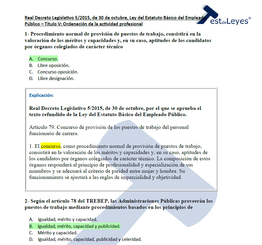 Estatuto Básico del Empleado Público - Título V - Ordenación de la actividad profesional - Imagen 3