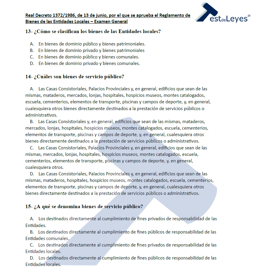 Real Decreto 1372/1986, de 13 de junio, por el que se aprueba el Reglamento de Bienes de las Entidades Locales - Imagen 2