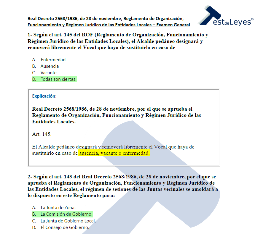 Real Decreto 2568/1986, de 28 de noviembre, Reglamento de Organización, Funcionamiento y Régimen Jurídico de las Entidades Locales - Imagen 3
