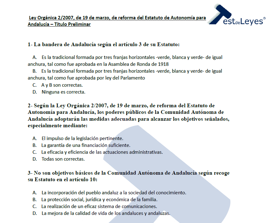 Ley Orgánica 2/2007, de 19 de marzo, de reforma del Estatuto de Autonomía para Andalucía - Título Preliminar - Imagen 2