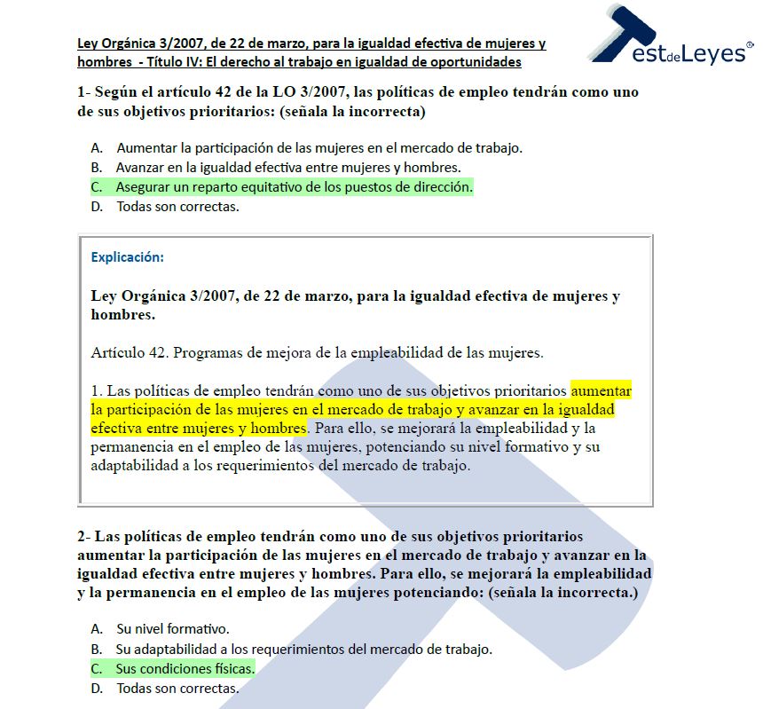 Título IV - Ley Orgánica 3/2007, de 22 de marzo, para la igualdad efectiva de mujeres y hombres - Imagen 3