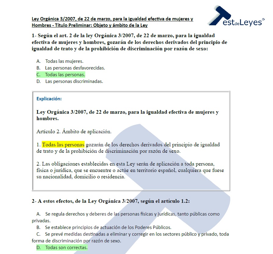 Título Preliminar - Ley Orgánica 3/2007, de 22 de marzo, para la igualdad efectiva de mujeres y hombres - Imagen 3
