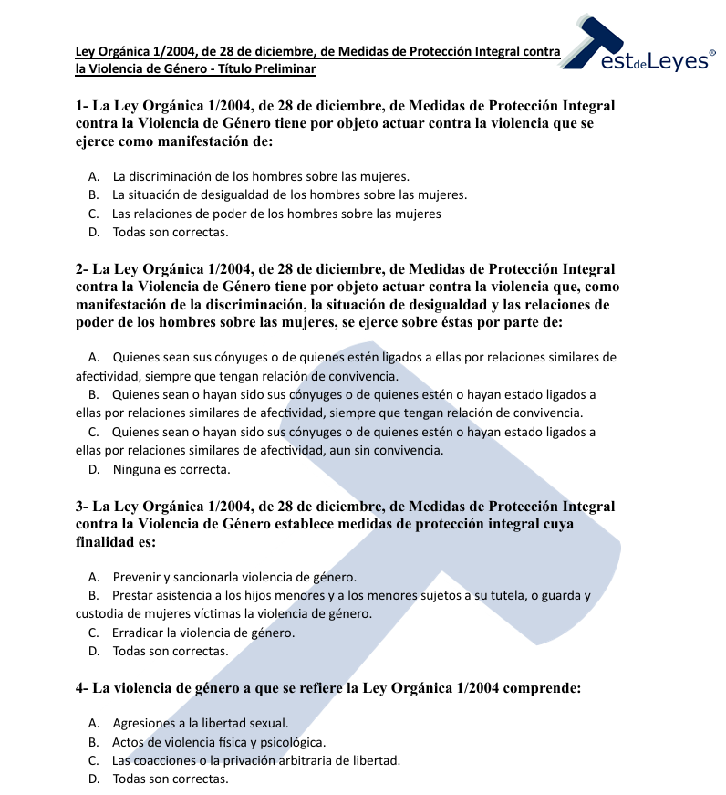 Ley Orgánica 1/2004, de 28 de diciembre, de Medidas de Protección Integral contra la Violencia de Género - Título Preliminar - Imagen 2