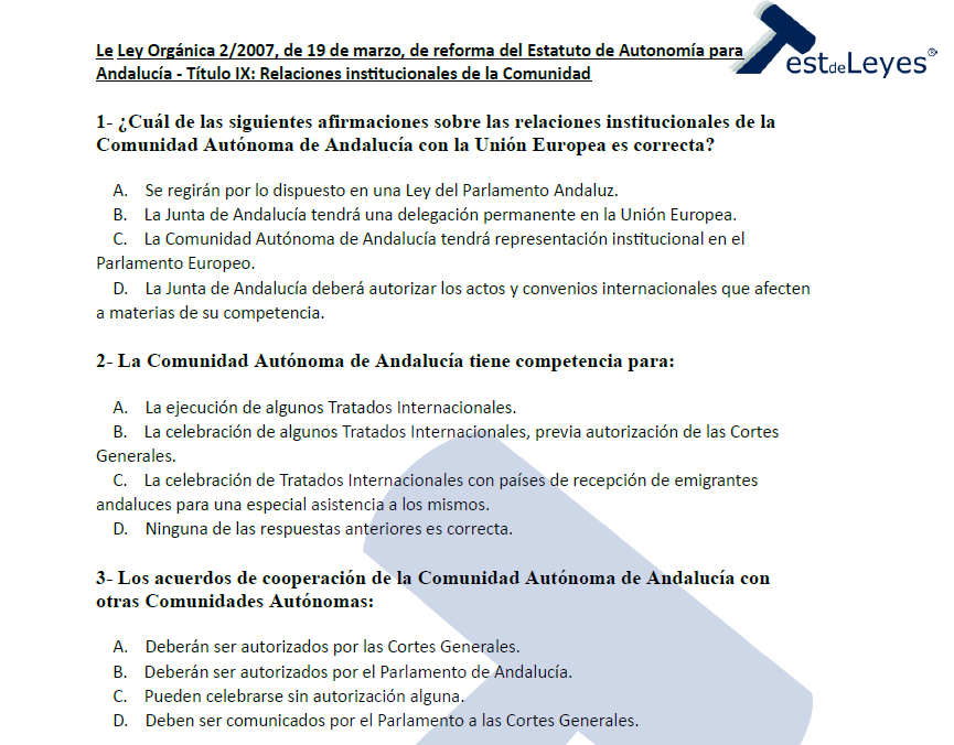 Ley Orgánica 2/2007, de 19 de marzo, de reforma del Estatuto de Autonomía para Andalucía - Título IX - Imagen 2