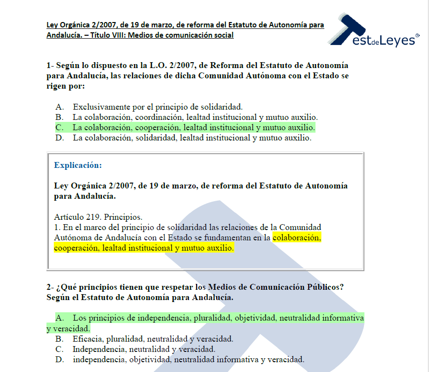 Ley Orgánica 2/2007, de 19 de marzo, de reforma del Estatuto de Autonomía para Andalucía - Título VIII - Imagen 3