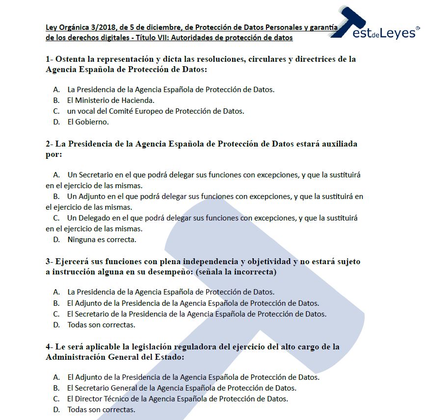 Ley Orgánica 3/2018, de 5 de diciembre, de Protección de Datos Personales y garantía de los derechos digitales - Títulos VII - Imagen 2