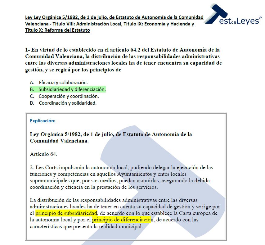 Ley Orgánica 5/1982, de 1 de julio, de Estatuto de Autonomía de la Comunidad Valenciana - Títulos VIII, IX y X - Imagen 3