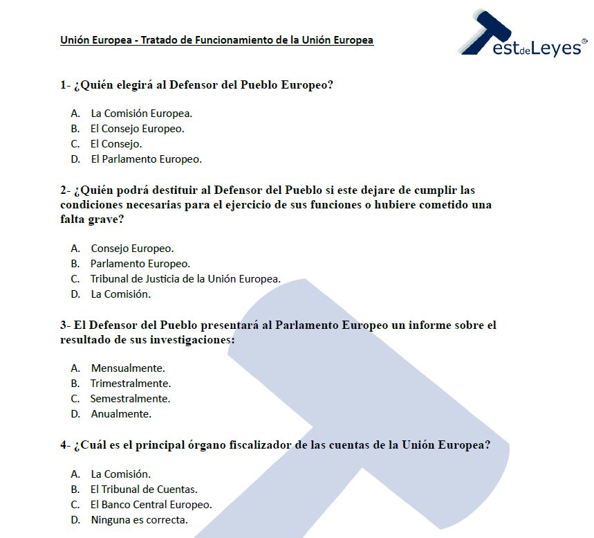 Unión Europea - Tratado de Funcionamiento de la Unión Europea - Imagen 2